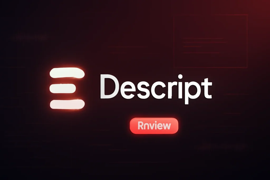 Descript screenshot